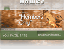 Tablet Screenshot of hawkewildlife.org